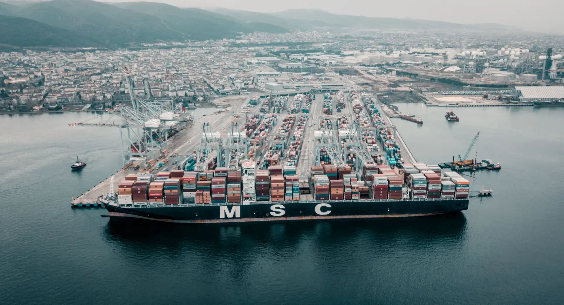 Dubai Port (DP World) Yarımca Limanı - Endüstriyel Drone Çekimi - 1