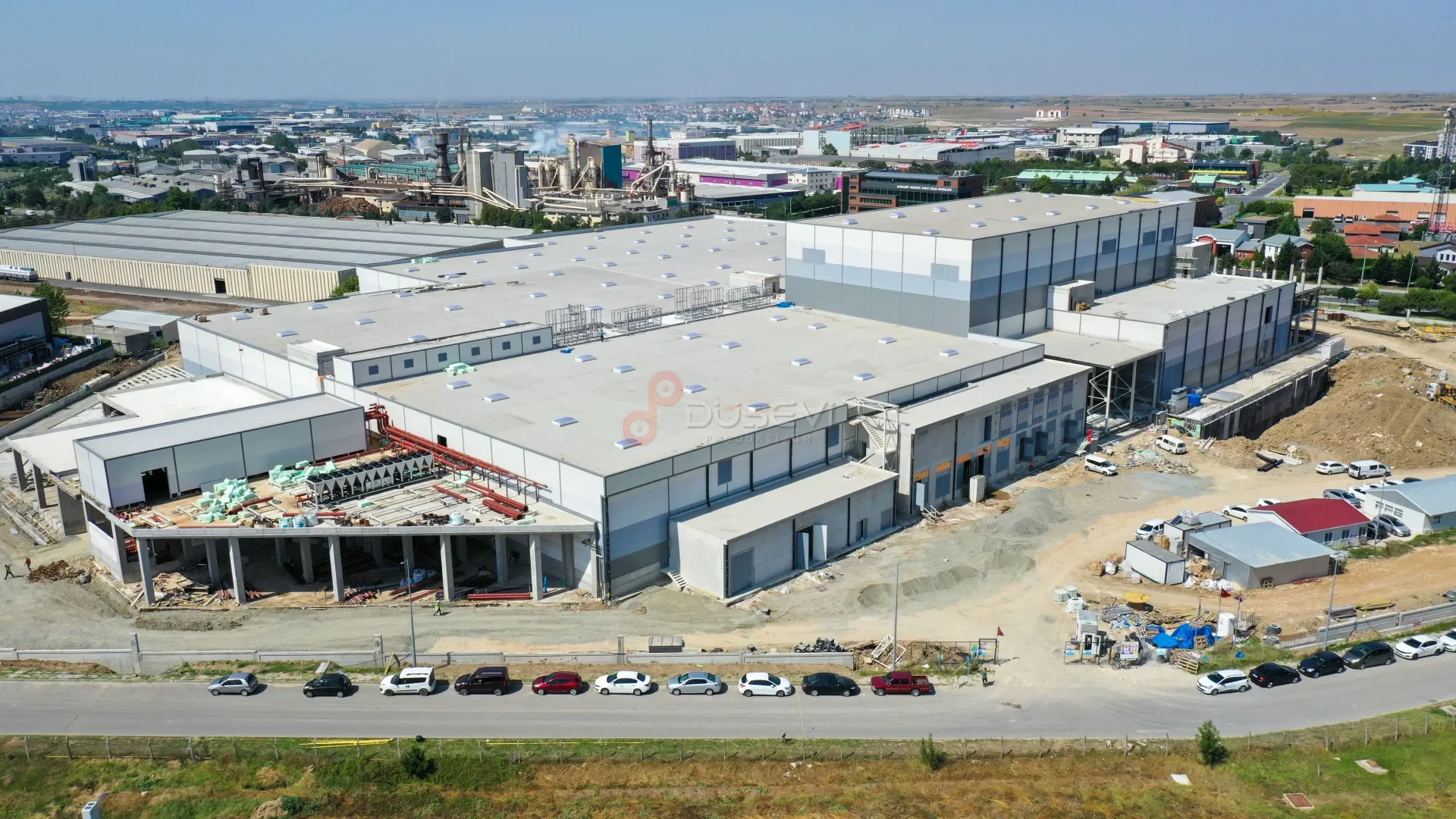 Çerkezköy OSB Fabrika İnşaatı - Profesyonel Drone ile Şantiye Takibi - 1
