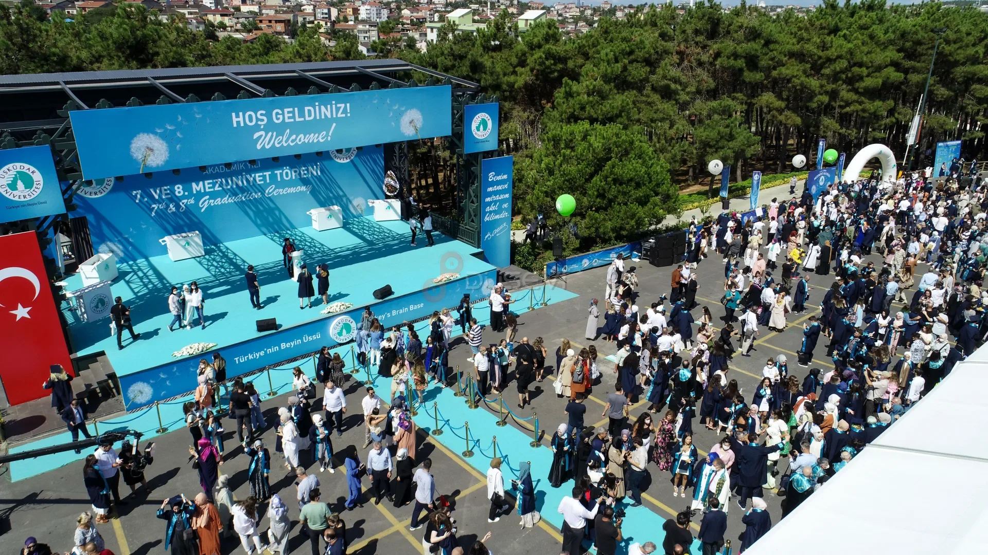 Üsküdar Üniversitesi Mezuniyet Töreni - Havadan Etkinlik Görüntüleme ve Drone Çekimi - 1