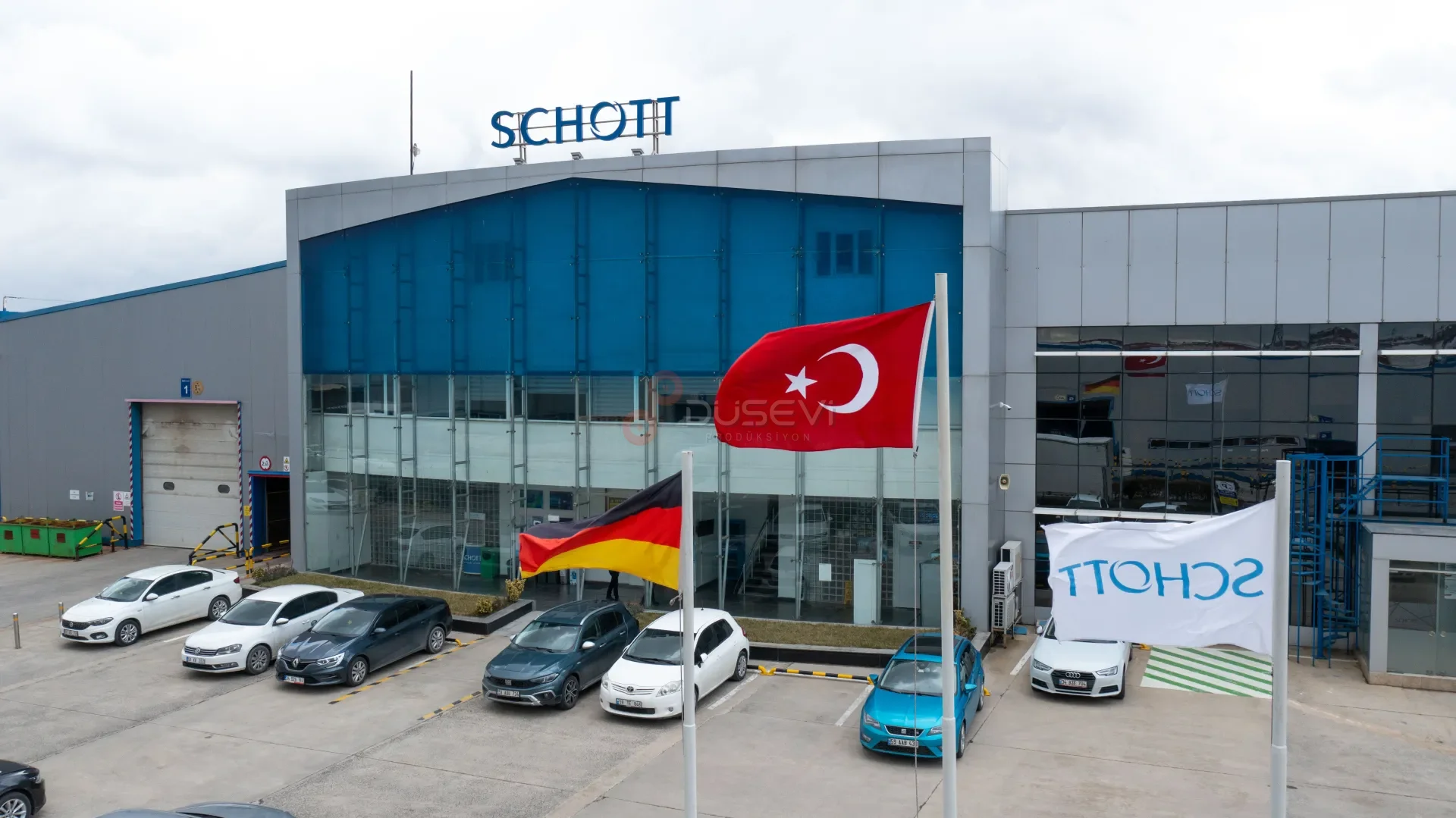SCHOTT Fabrikası Endüstriyel Tesis ve Dış Cephe Drone Fotoğraf Çekimi - 1