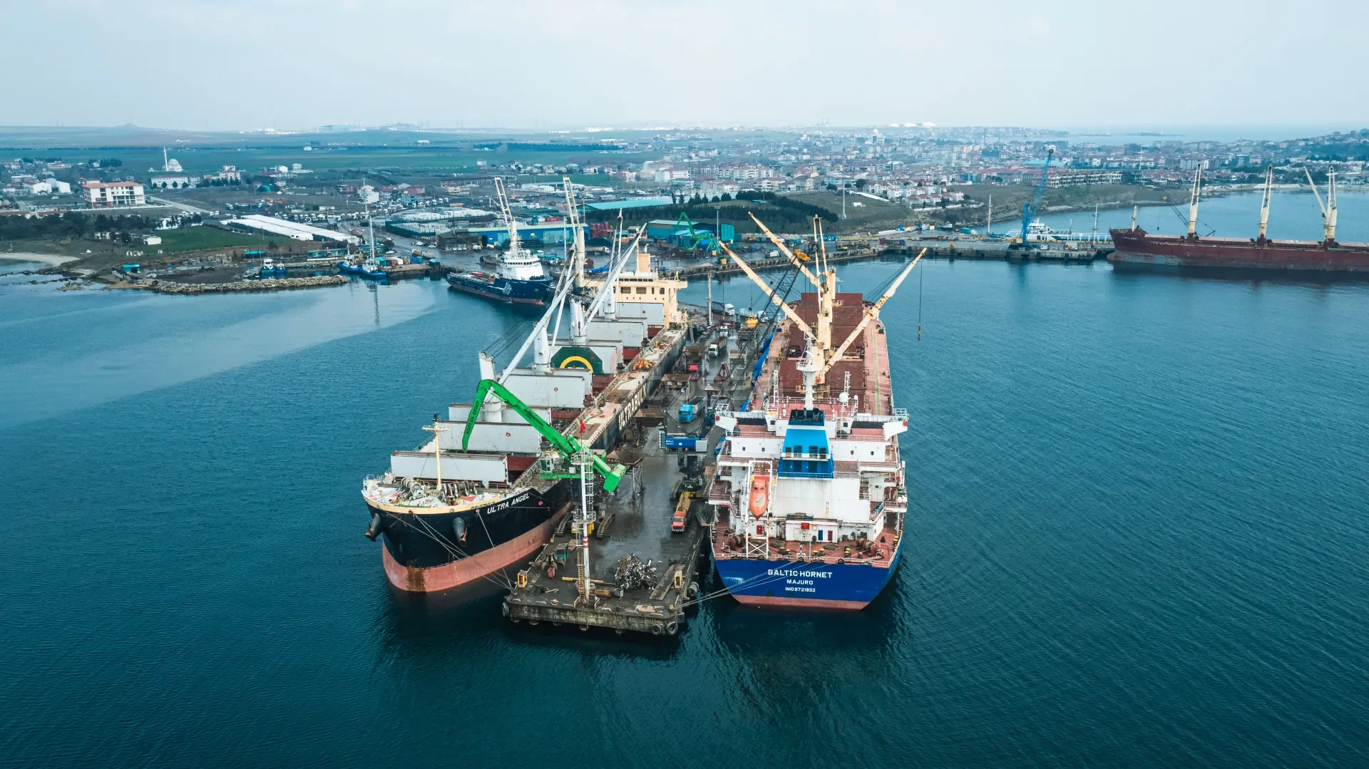 Marmaraereğlisi Martaş Limanı - Deniz Lojistiği ve Port Operasyonları Drone - 1
