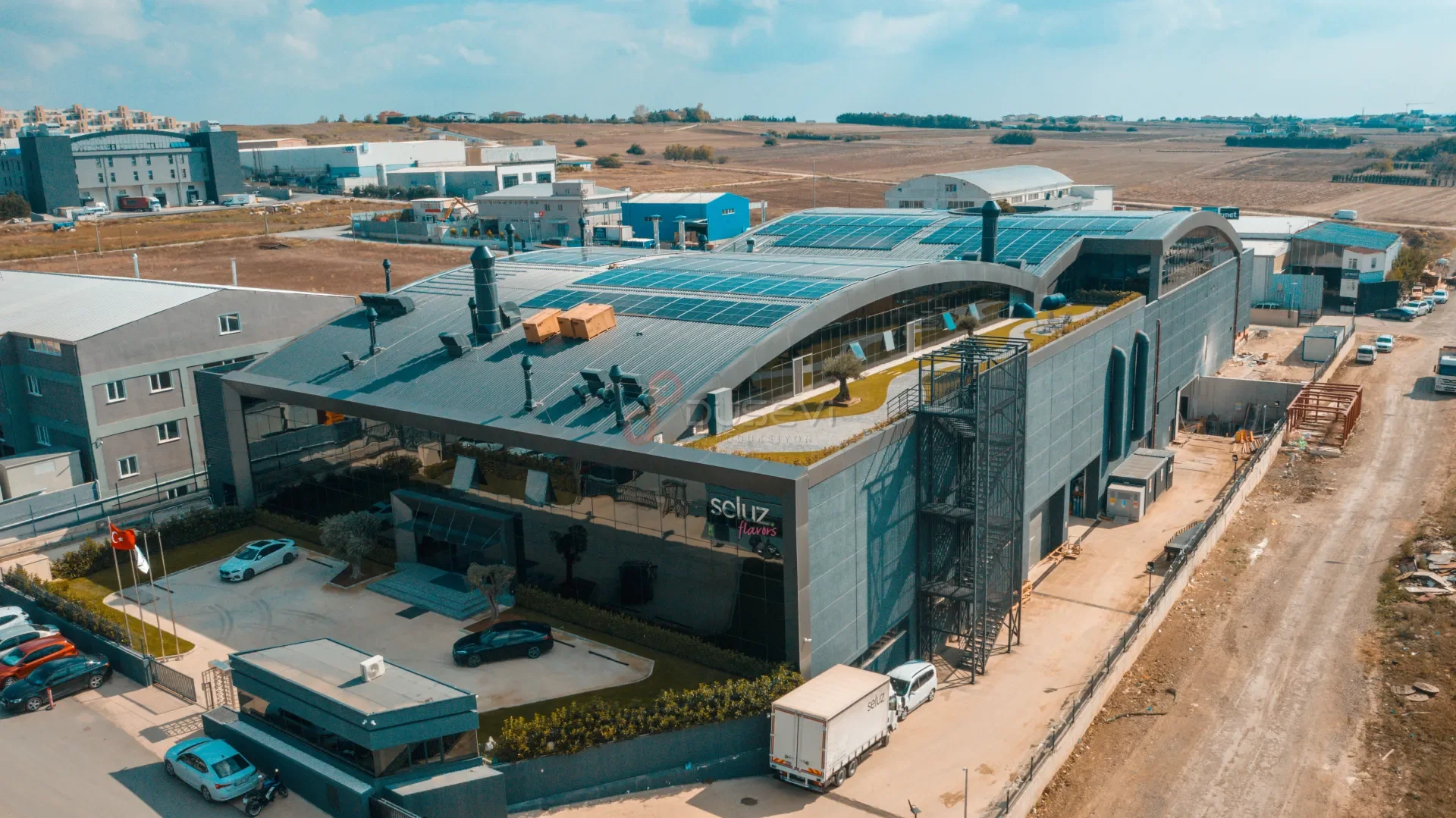 Seluz Kimya Silivri Fabrikası Çatı GES Projesi Profesyonel Drone Çekimi - 1