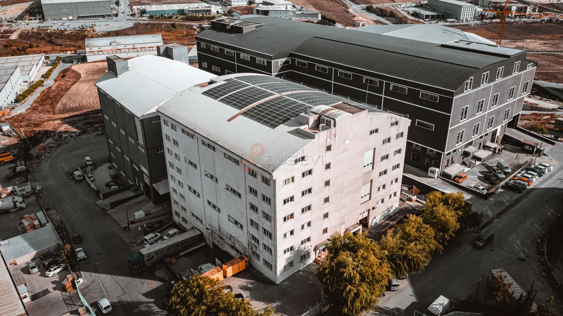 Solarra & Alsan İplik Hadımköy Fabrikası Çatı GES Projesi Profesyonel Drone Çekimi - 1