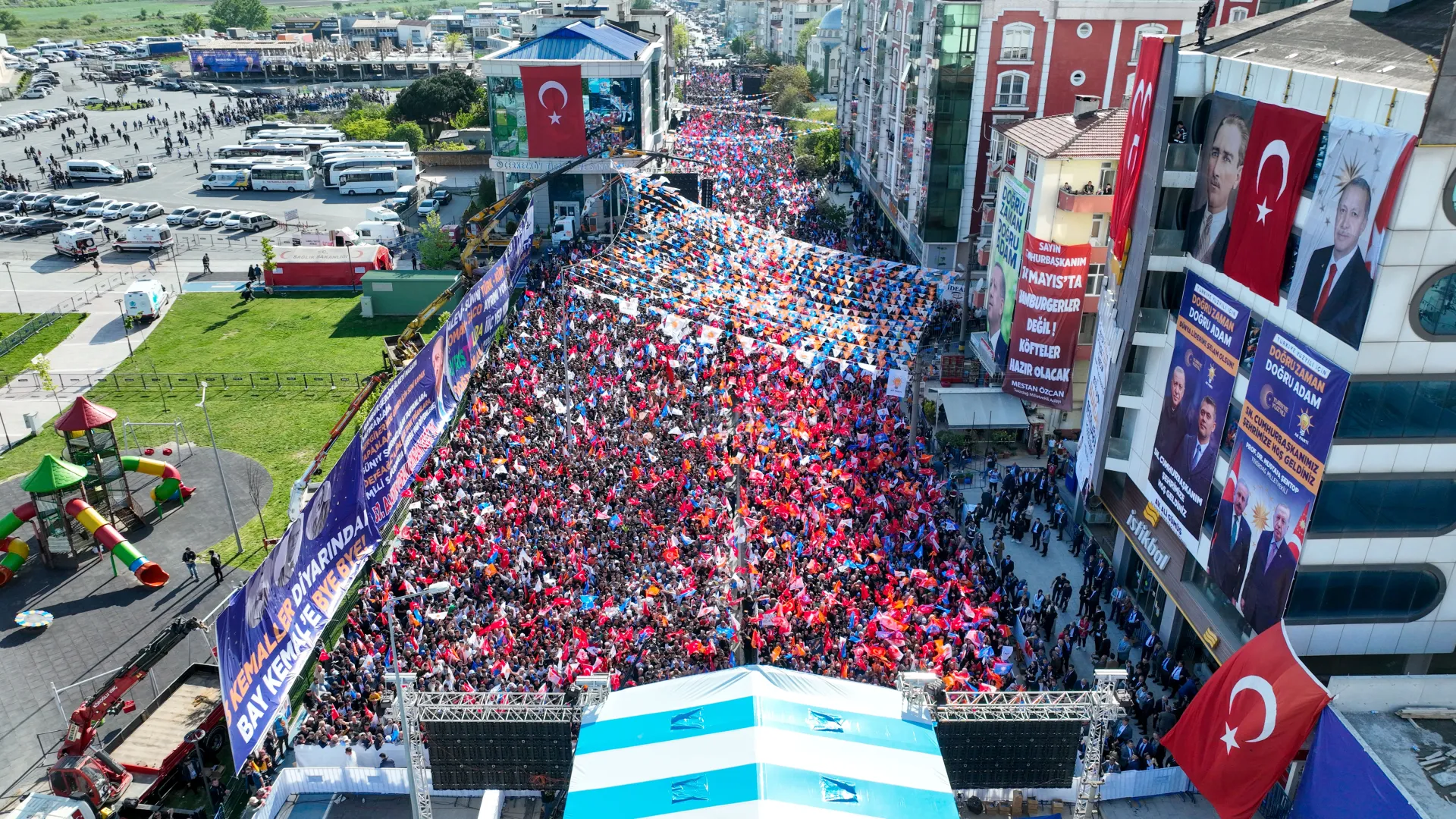 Siyasi Miting Drone Çekimi ve Canlı Yayın Prodüksiyonu | Çerkezköy - Tekirdağ - 1