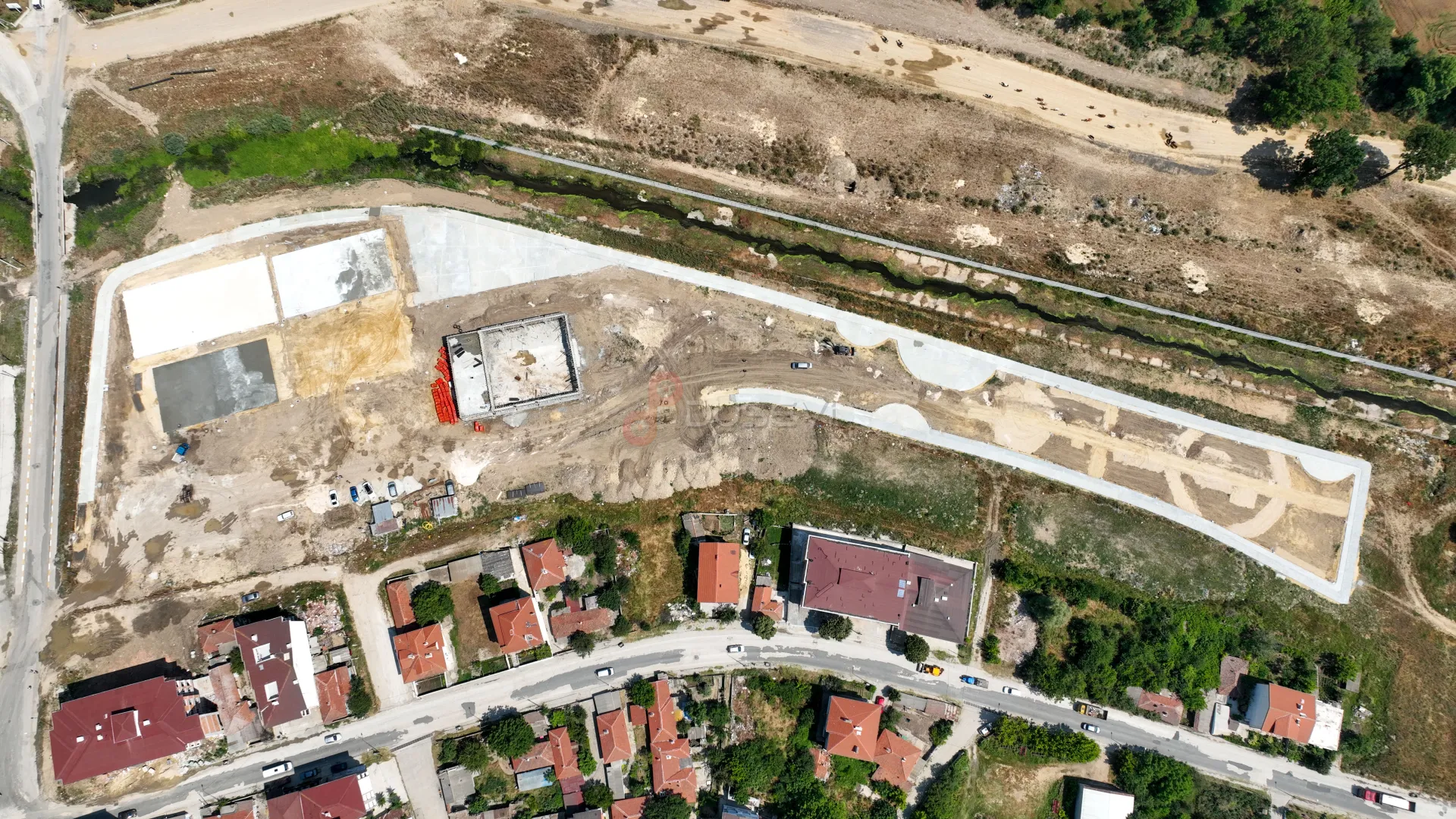 Saray Tekirdağ Kurumsal İnşaat Projesi ve Şantiye Sahası Profesyonel Drone Çekimi - 1