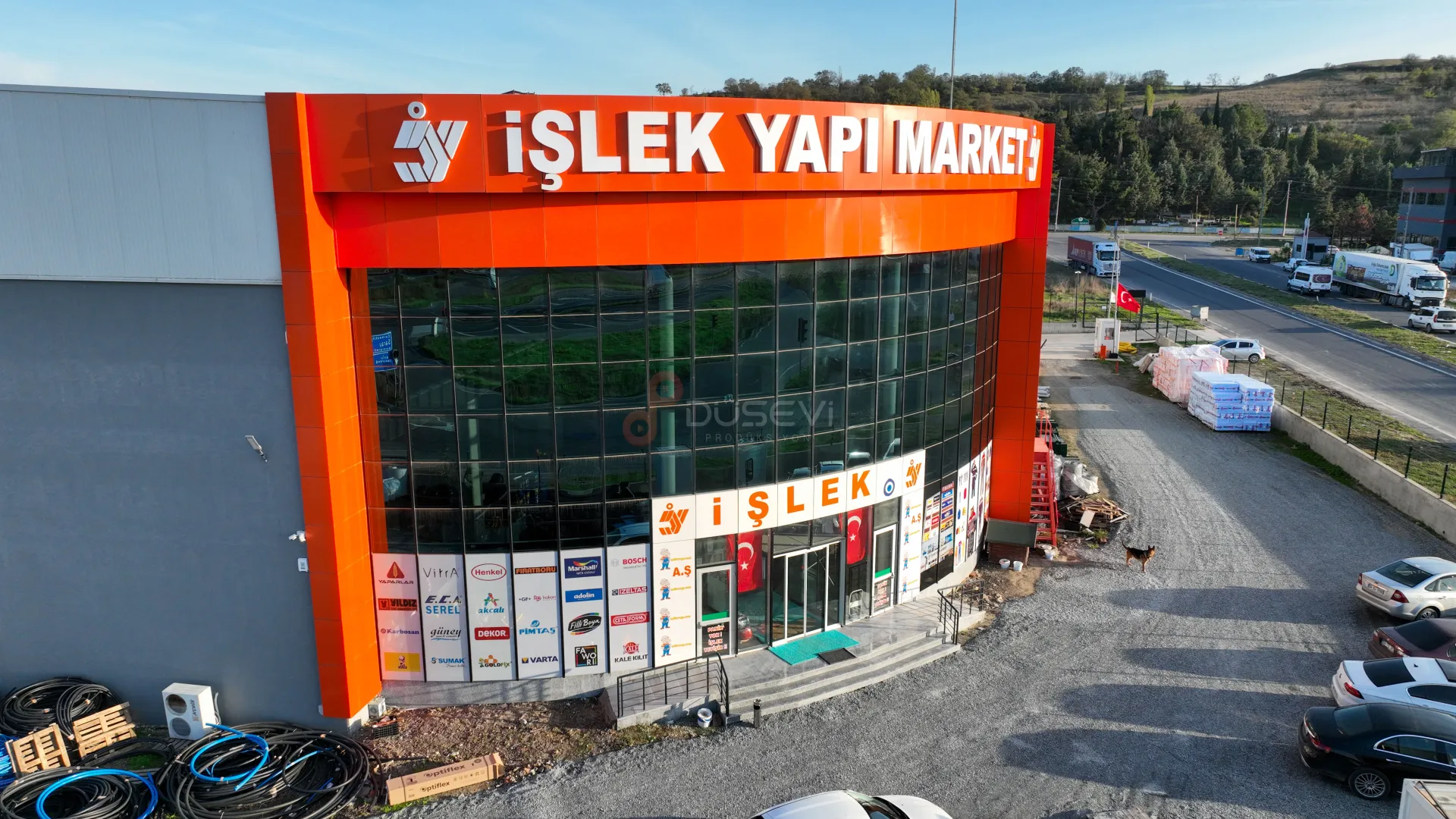 İşlek Yapı Market Çerkezköy Merkez Dış Bina ve Mimari Tanıtım Drone Çekimi - 1