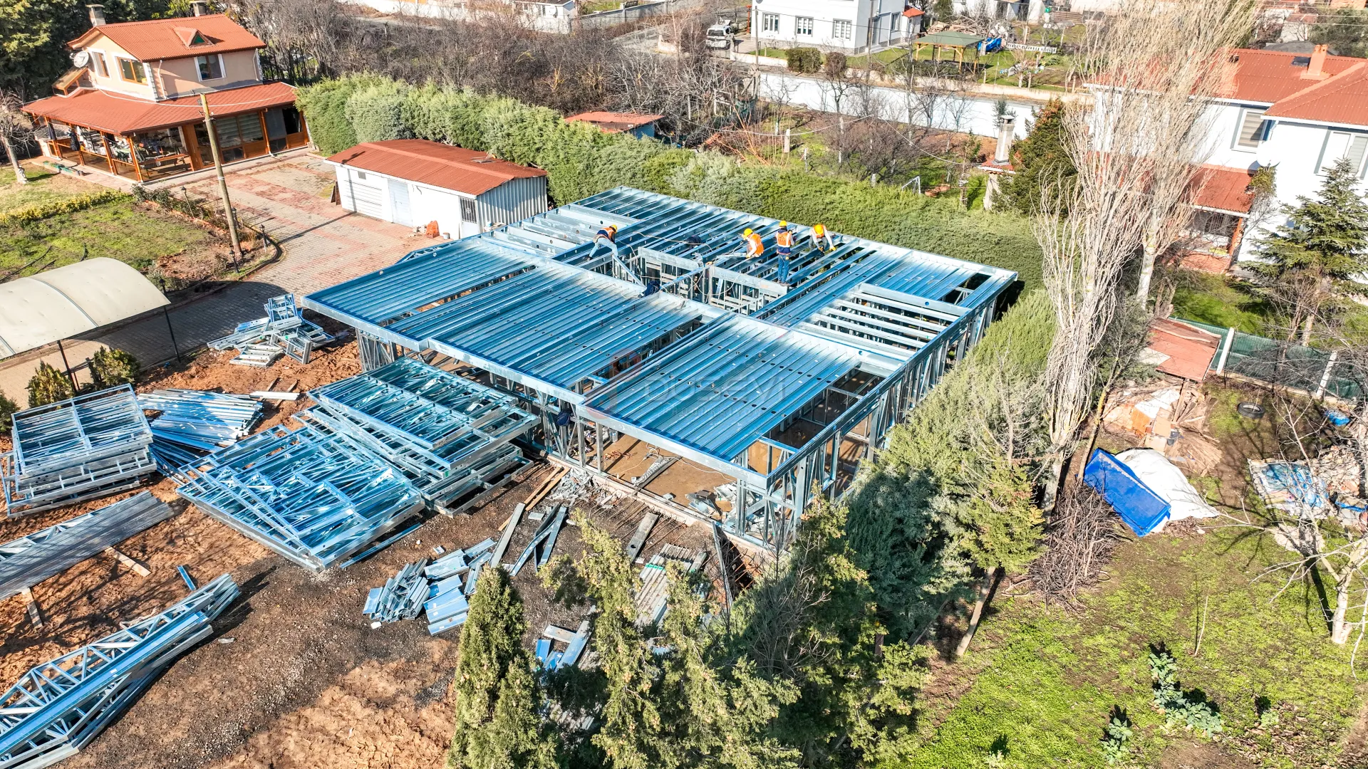 Çorlu Modern Konut ve Lüks Villa Projeleri Profesyonel Drone ve Mimari Tanıtım Çekimi - 1
