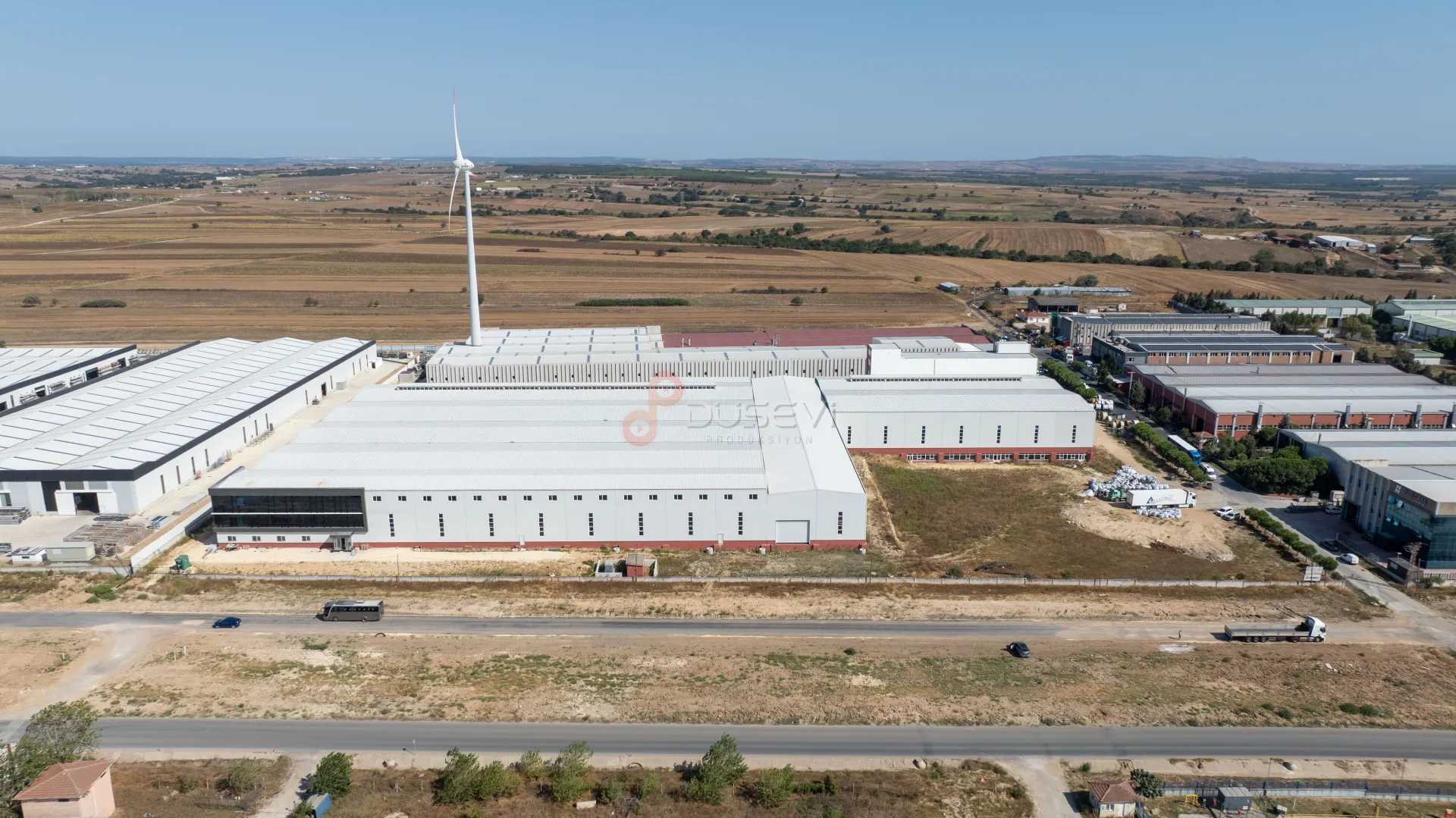 Çorlu Endüstriyel Tesis ve Fabrika Dış Cephe Profesyonel Drone Çekimi - 1