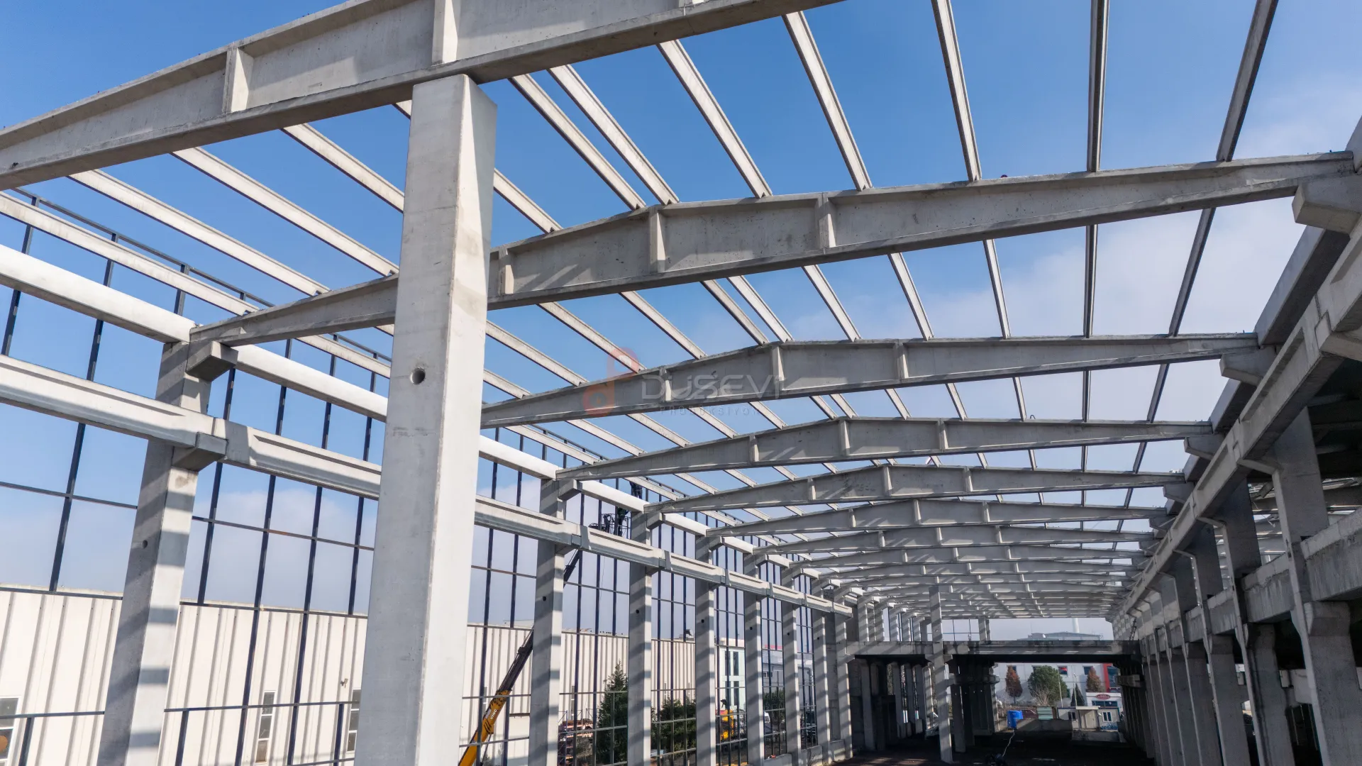 Çorlu OSB Endüstriyel Fabrika İnşaatı ve Şantiye Süreçleri Profesyonel Drone Çekimi - 1