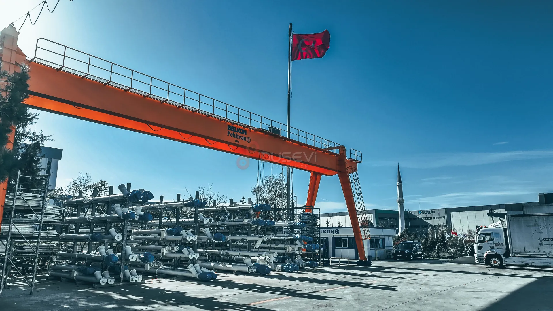 ELKON 1 Üretim Tesisi Çerkezköy: Profesyonel Endüstriyel Drone Çekimi ve Fabrika Tanıtımı - 1