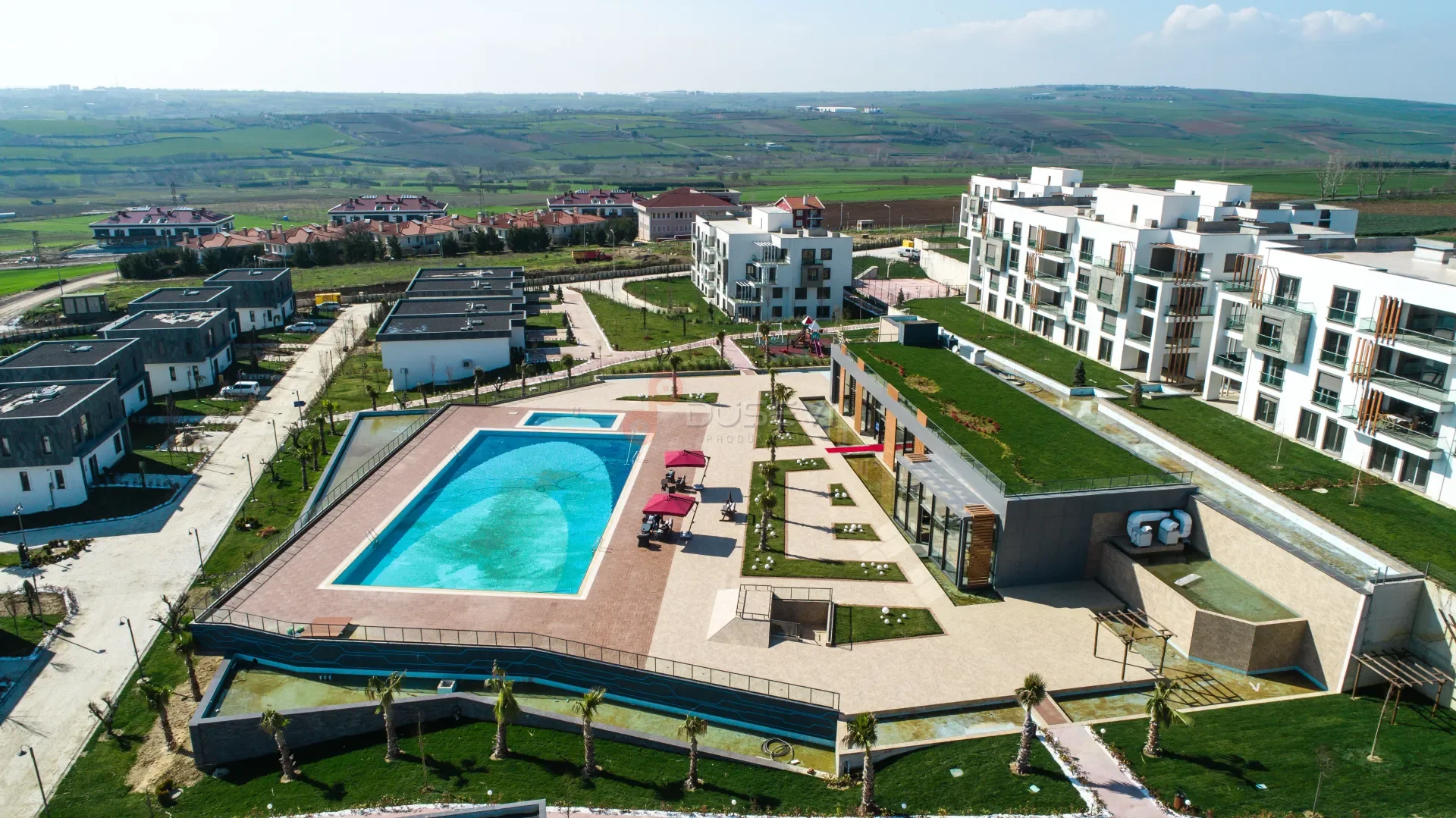 Ağaoğlu İnşaat Tekirdağ Villa Projesi - Profesyonel Drone Çekimi - 5