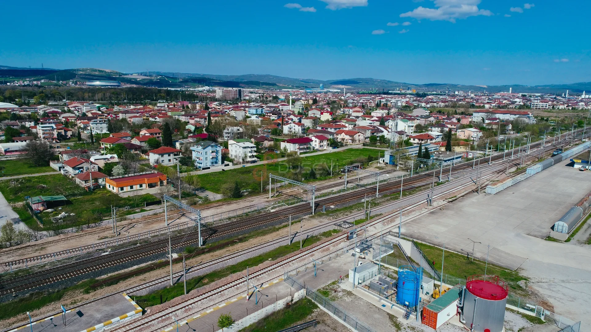 Köşeköy Tren İstasyonu Gabari Taşkın Sensör Sistemleri - Drone Görüntüleme - 9