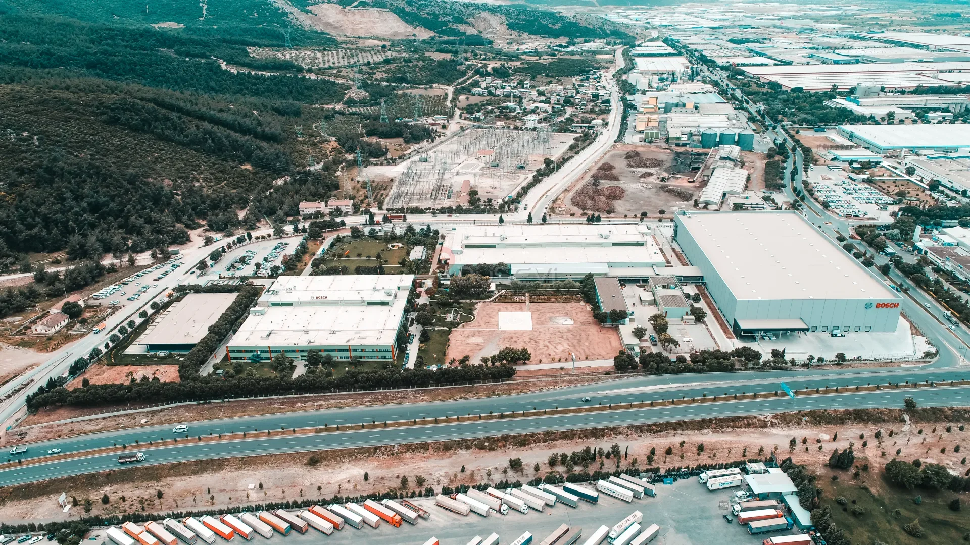Manisa OSB Endüstriyel Tesis ve Fabrika Drone Çekimi - 7