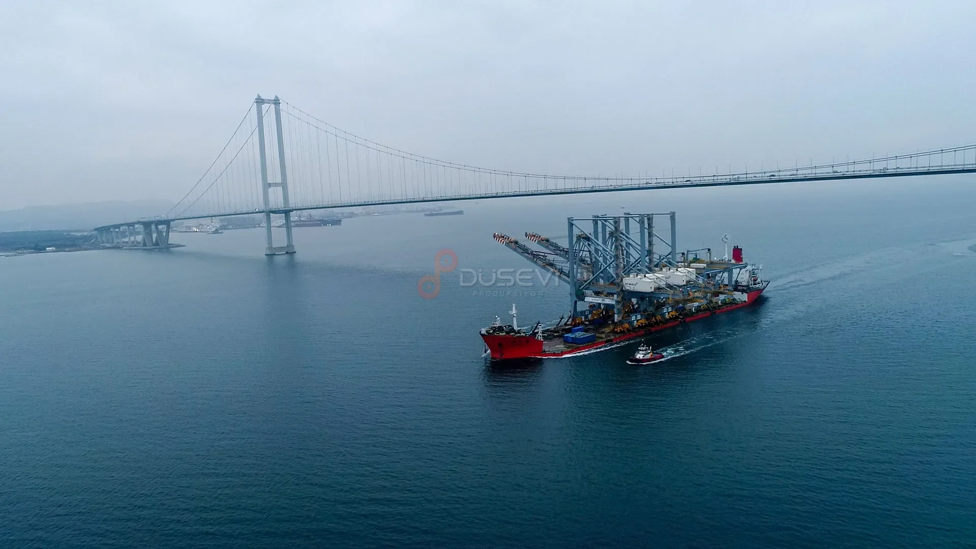 Osmangazi Köprüsü Gemi Geçişi ve Lojistik Hattı Drone Çekimi - 6