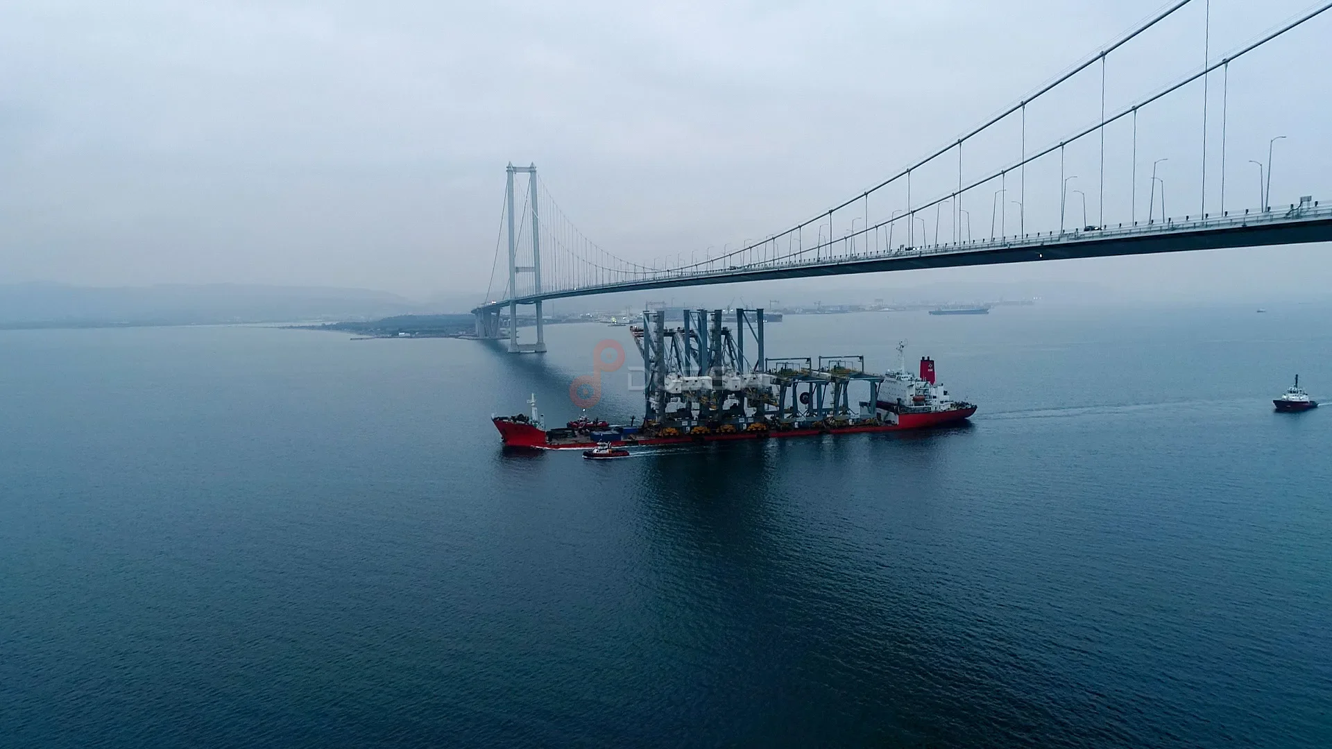 Osmangazi Köprüsü Gemi Geçişi ve Lojistik Hattı Drone Çekimi - 7