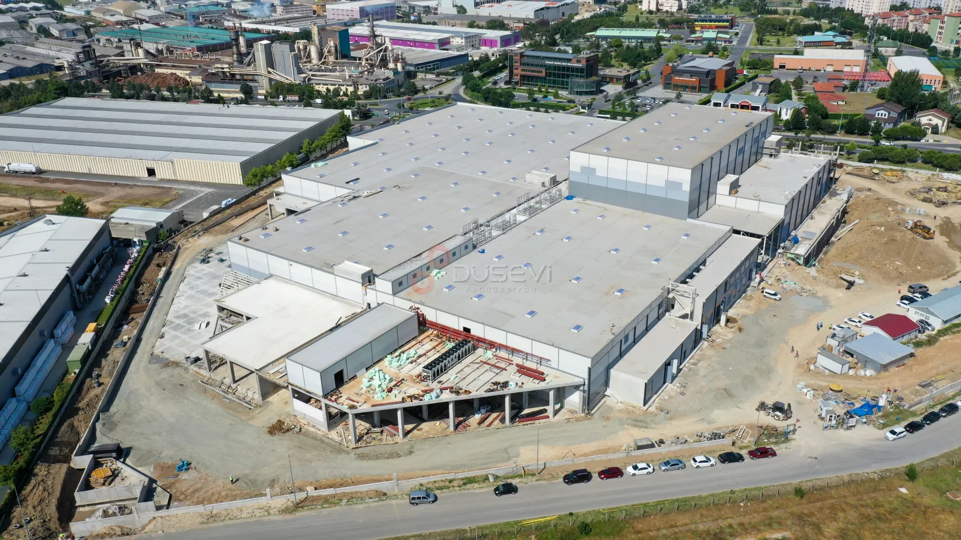Çerkezköy OSB Fabrika İnşaatı - Profesyonel Drone ile Şantiye Takibi - 5