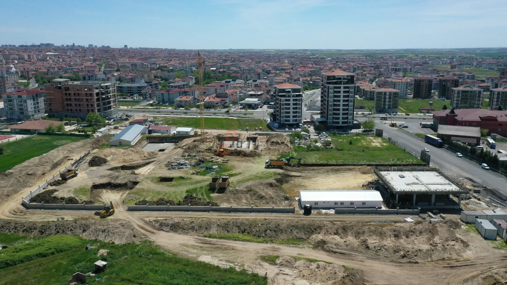 Çorlu İnşaat ve Fabrika Şantiyesi Profesyonel Drone ile İlerleme Takibi - 5