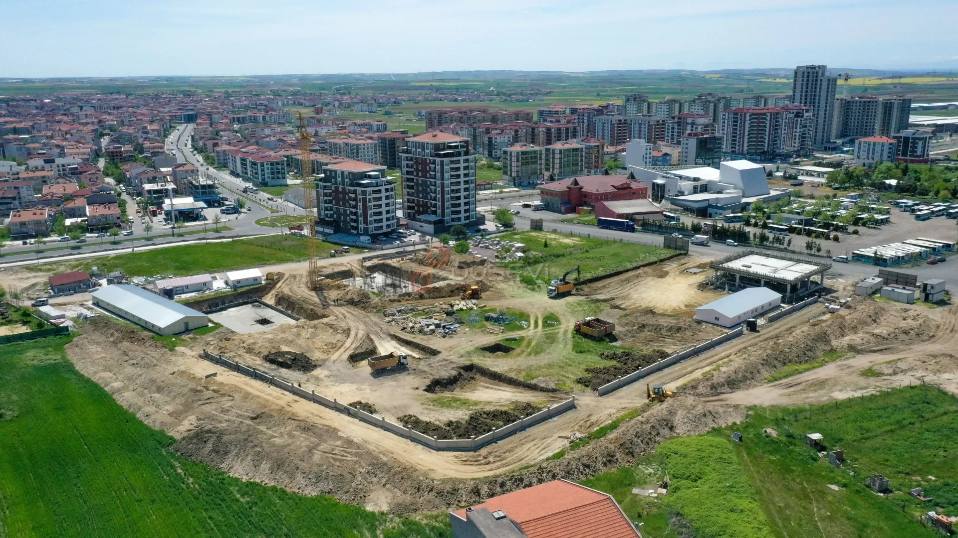 Çorlu İnşaat ve Fabrika Şantiyesi Profesyonel Drone ile İlerleme Takibi - 6