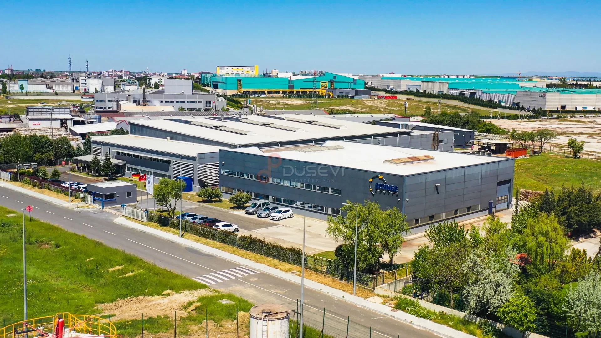 Çerkezköy Schnee Metal Fabrikası - Endüstriyel Tesis ve Üretim Hattı Drone - 2