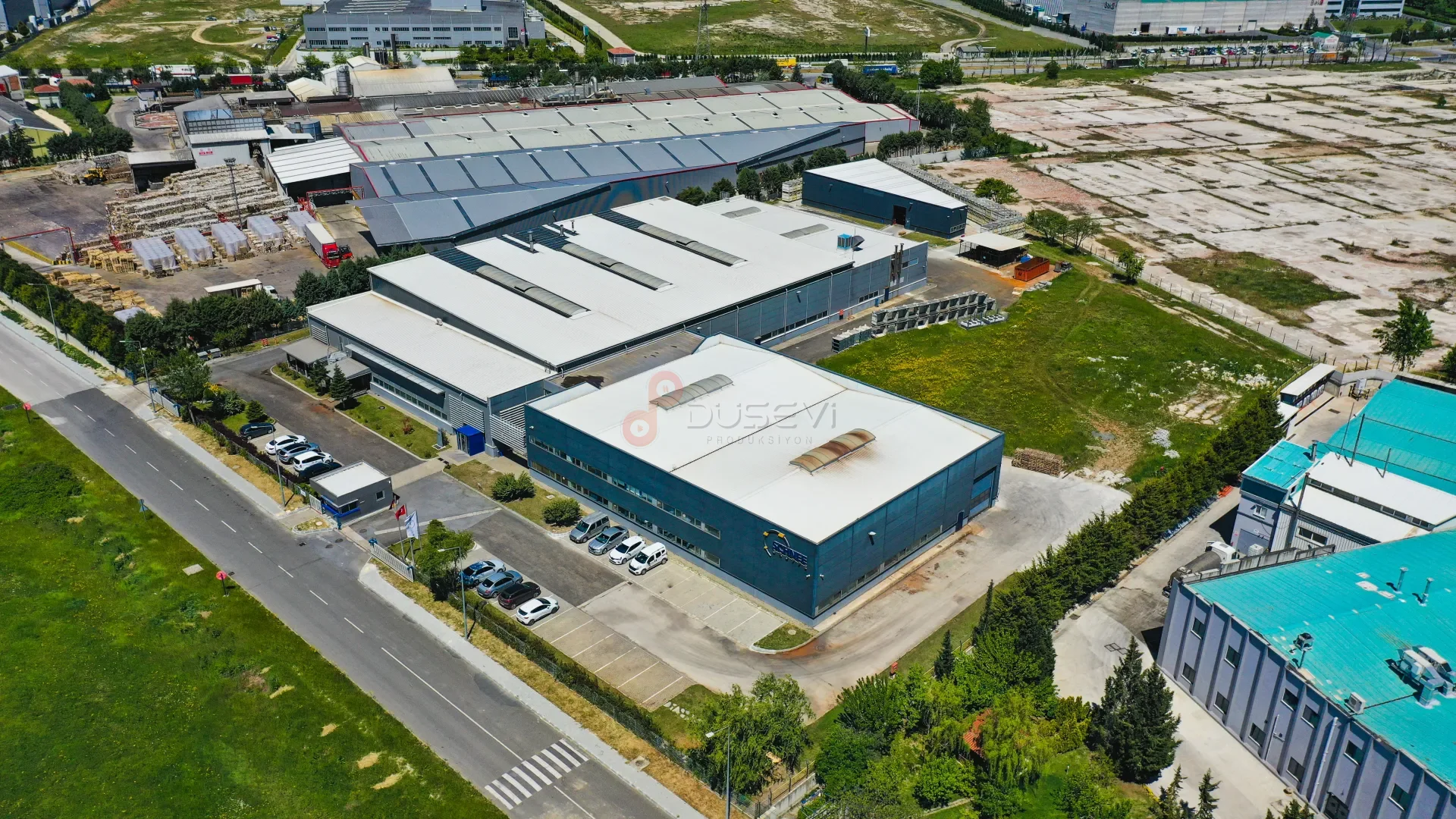 Çerkezköy Schnee Metal Fabrikası - Endüstriyel Tesis ve Üretim Hattı Drone - 4