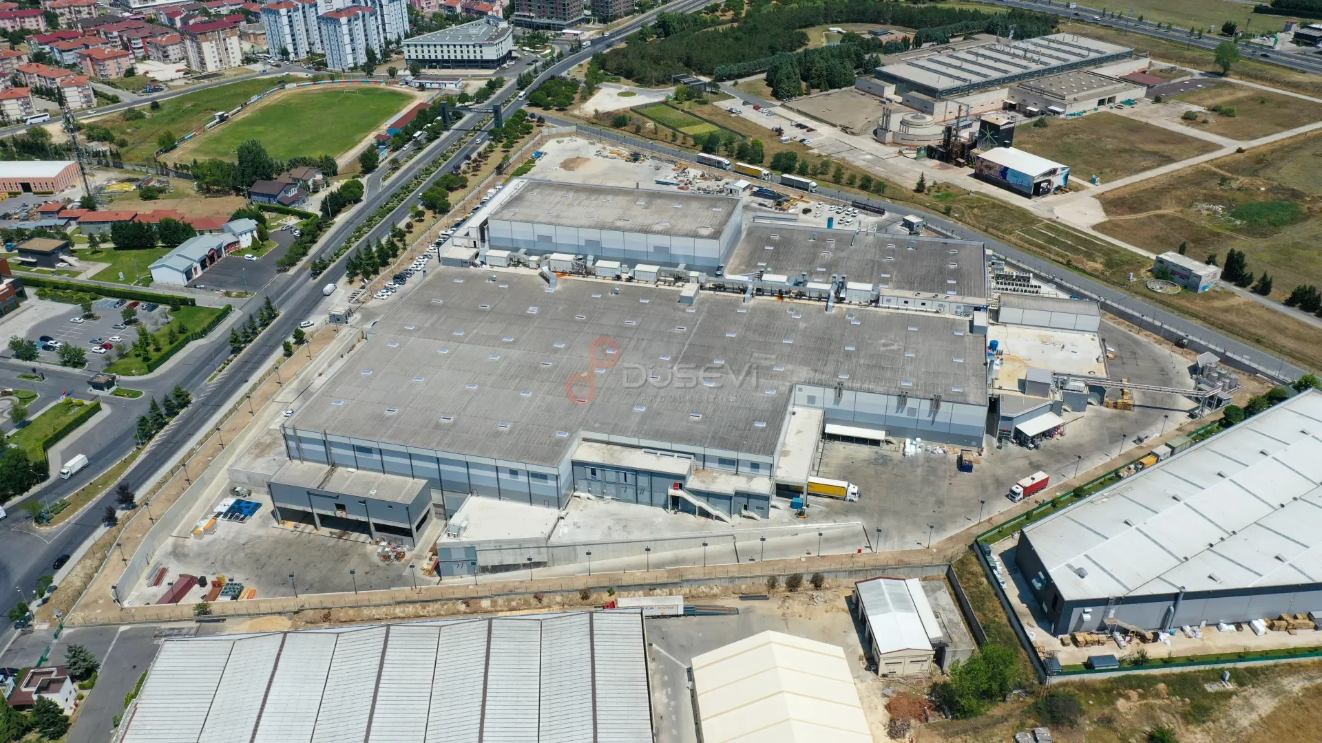 Çerkezköy OSB Fabrika ve Endüstriyel Tesis Profesyonel Drone Çekimi - 6