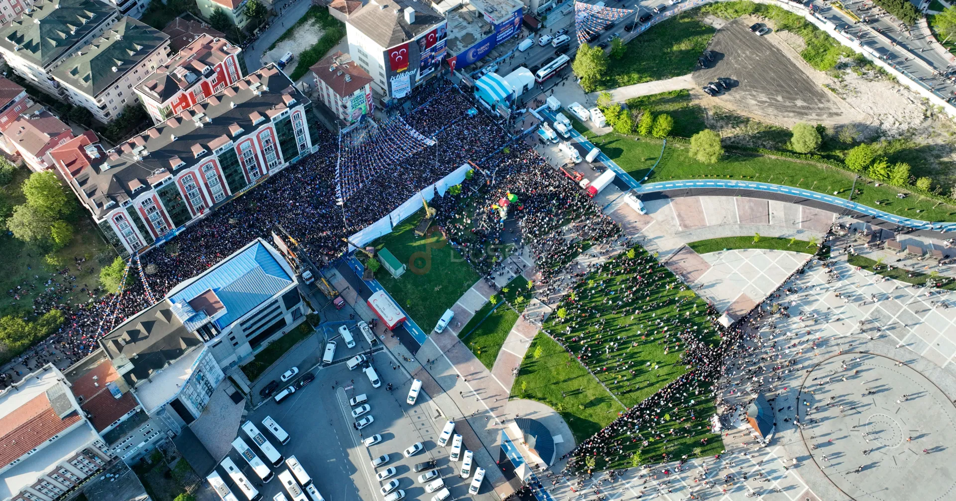 Siyasi Miting Drone Çekimi ve Canlı Yayın Prodüksiyonu | Çerkezköy - Tekirdağ - 5