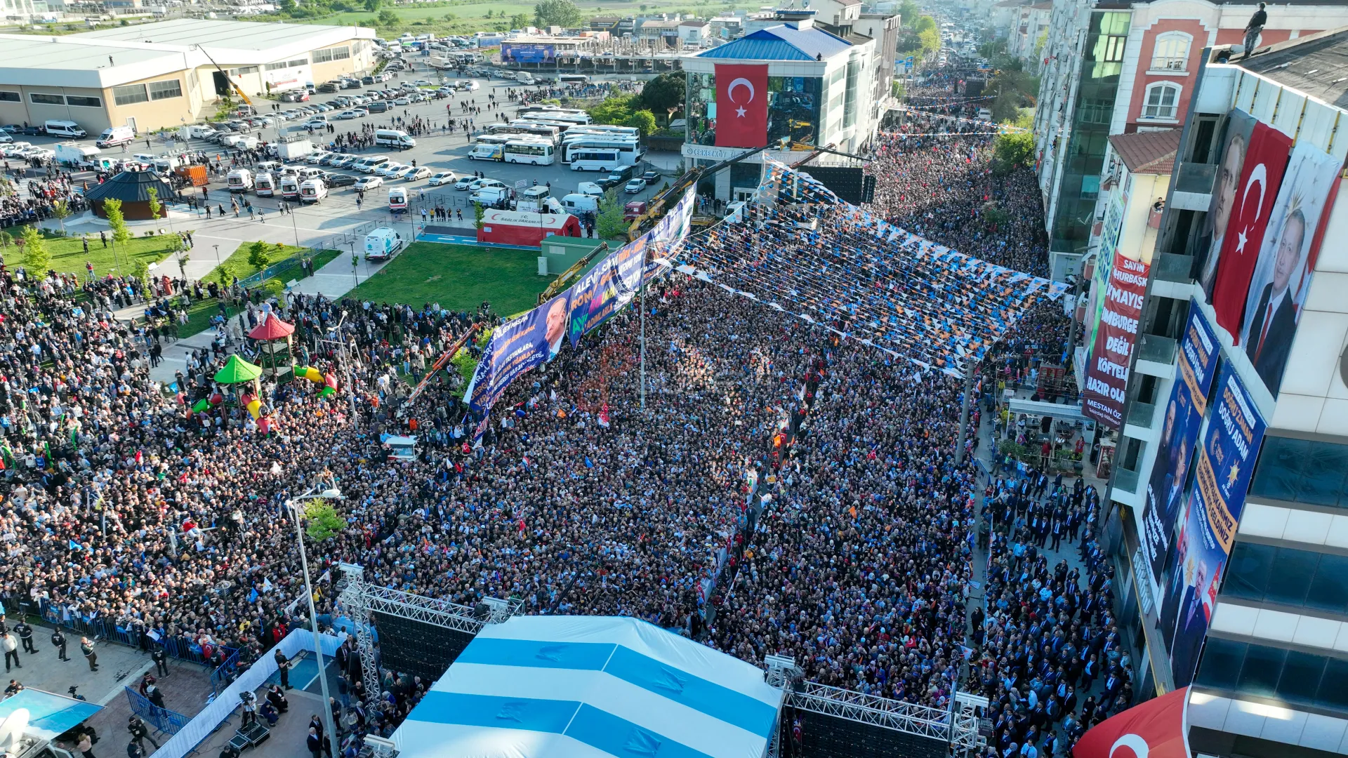 Siyasi Miting Drone Çekimi ve Canlı Yayın Prodüksiyonu | Çerkezköy - Tekirdağ - 6