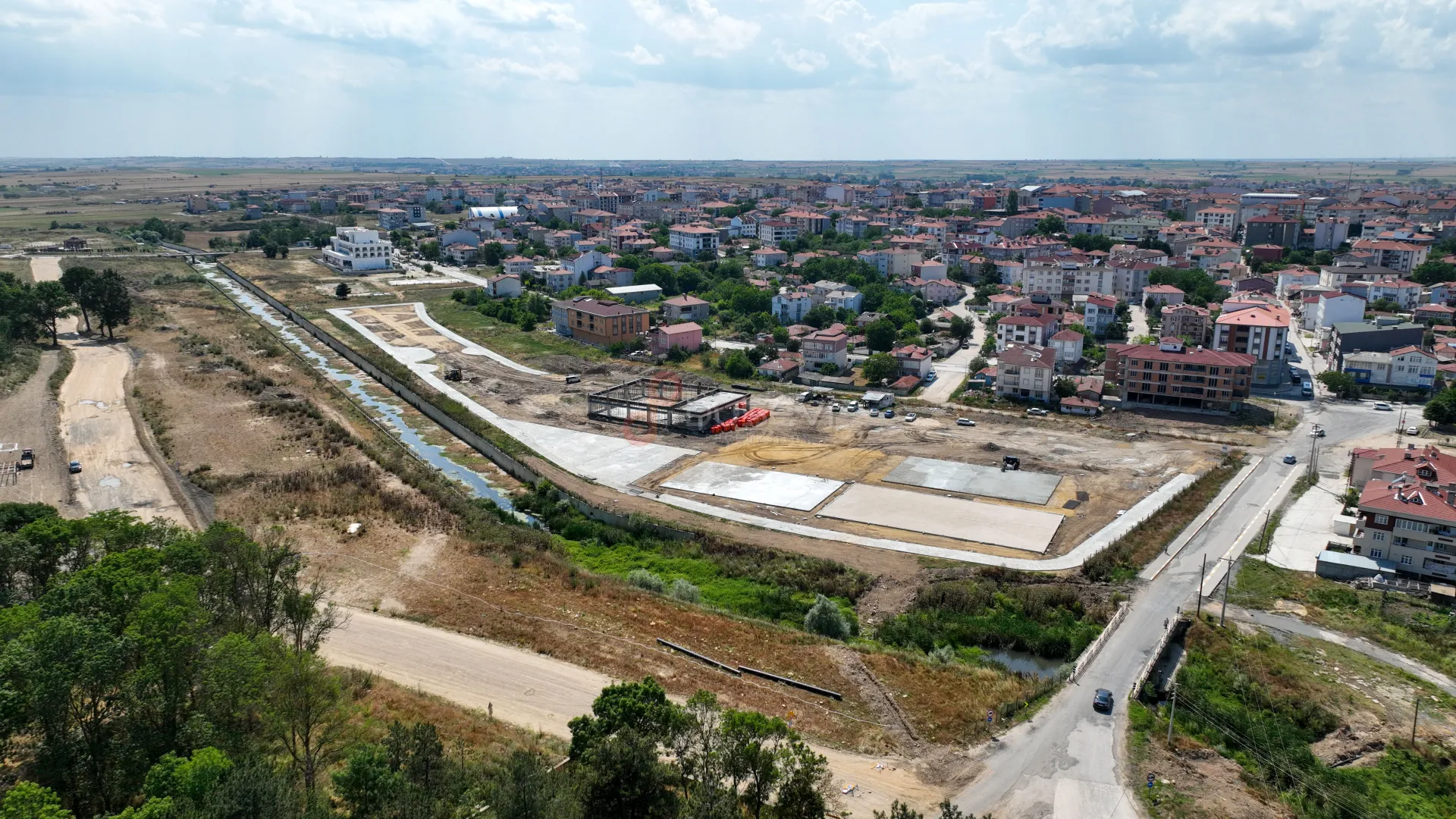 Saray Tekirdağ Kurumsal İnşaat Projesi ve Şantiye Sahası Profesyonel Drone Çekimi - 2