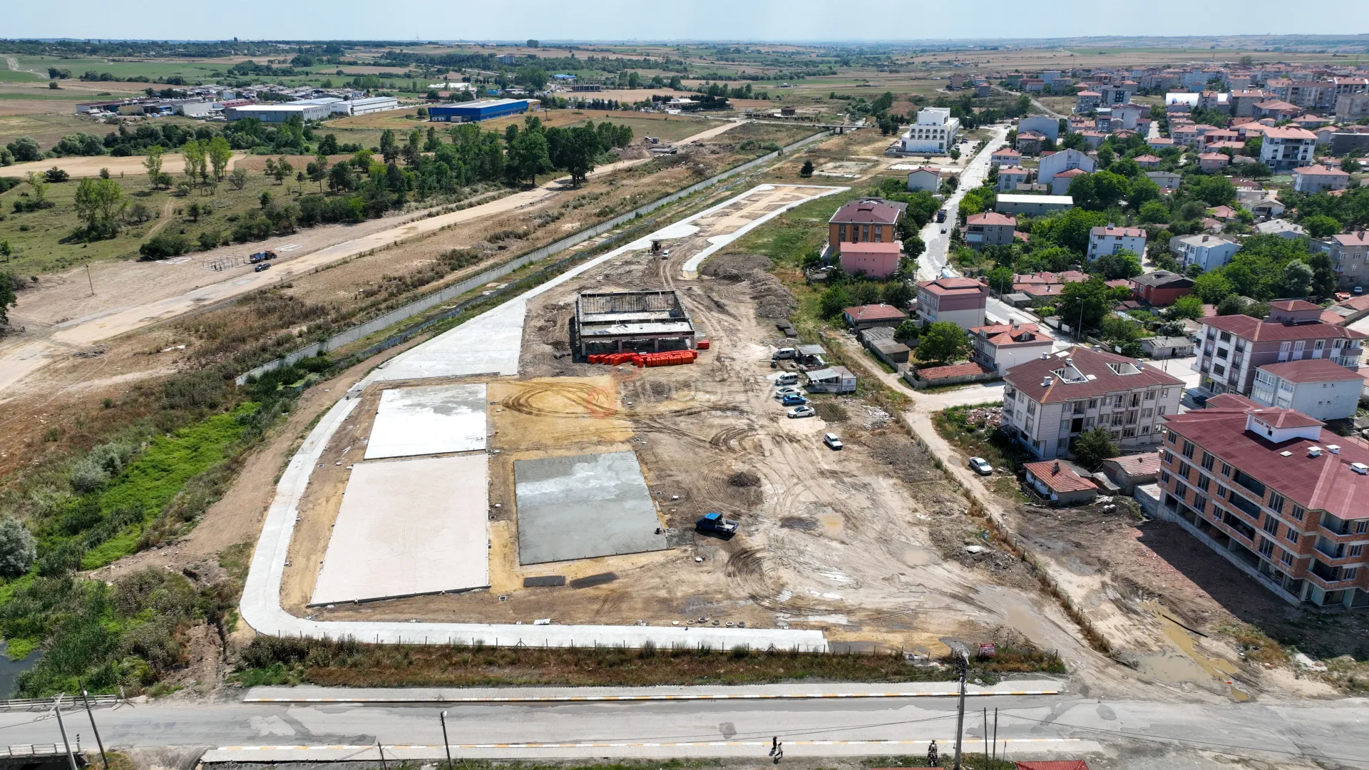 Saray Tekirdağ Kurumsal İnşaat Projesi ve Şantiye Sahası Profesyonel Drone Çekimi - 3