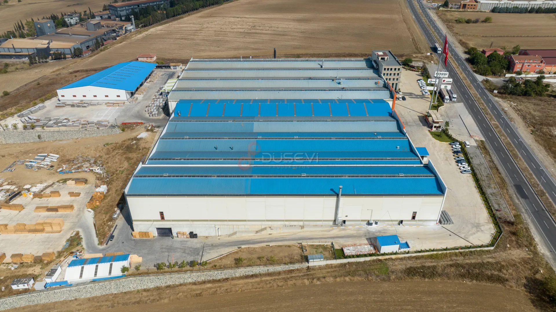 Çorlu Sanayi Bölgesi Fabrika Dış Çekimi ve Profesyonel Endüstriyel Drone Prodüksiyonu - 7