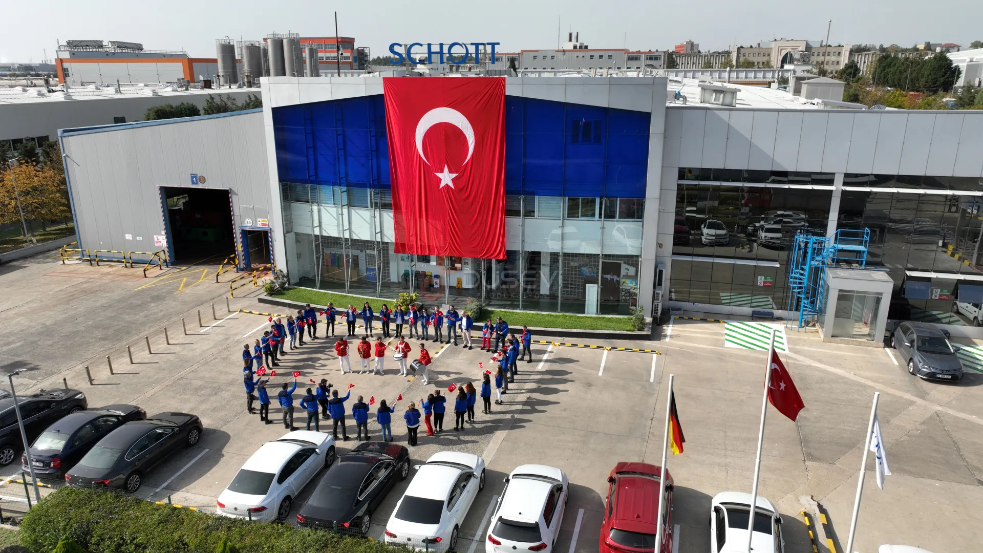 Schott Orim Çerkezköy Fabrikası 29 Ekim Cumhuriyet Bayramı Coşkulu Kutlama ve Bando Etkinliği Çekimi - 8