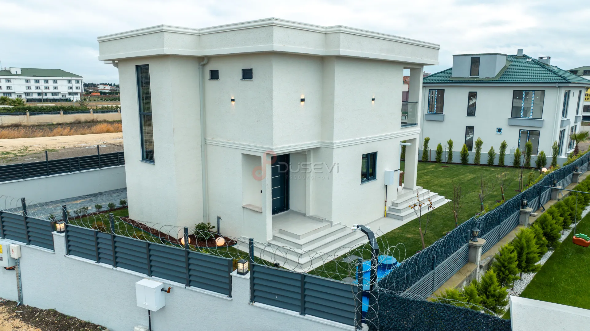 Silivri Selimpaşa Modern Konut ve Villa Projeleri Profesyonel Drone ve Mimari Tanıtım Çekimi - 4