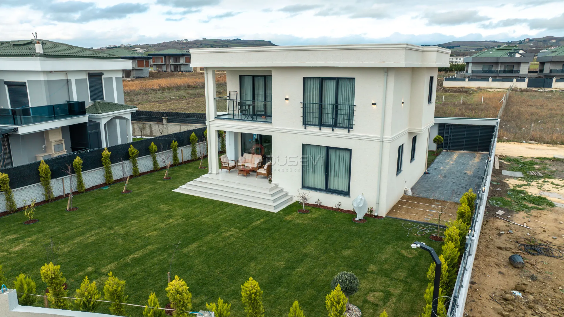 Silivri Selimpaşa Modern Konut ve Villa Projeleri Profesyonel Drone ve Mimari Tanıtım Çekimi - 6