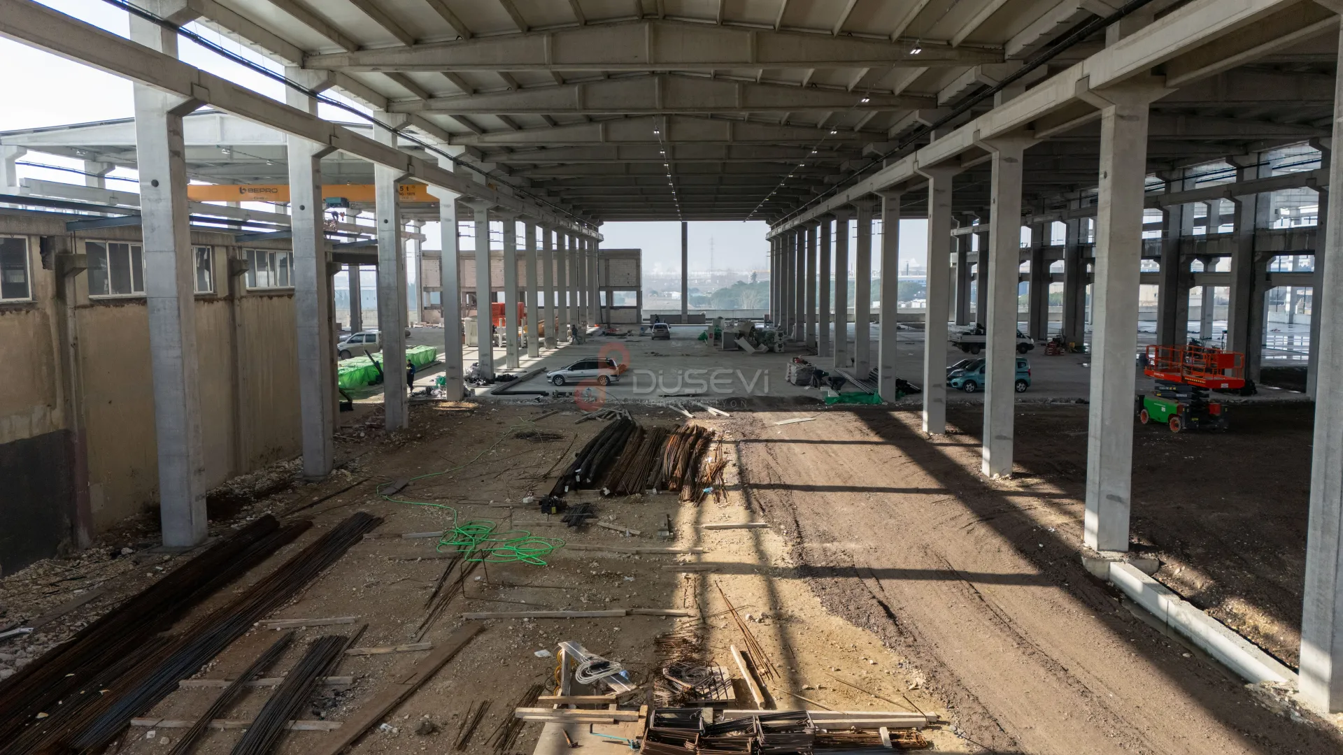 Çorlu OSB Endüstriyel Fabrika İnşaatı ve Şantiye Süreçleri Profesyonel Drone Çekimi - 3