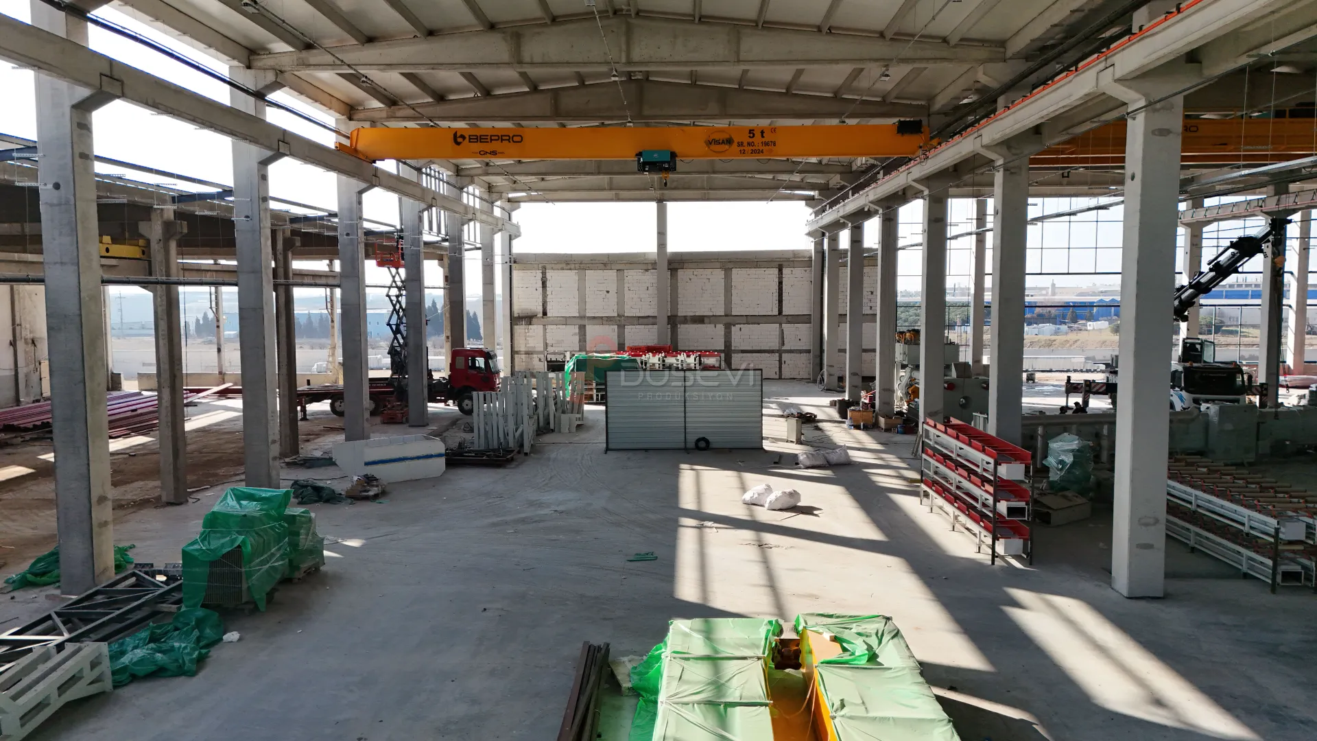 Çorlu Organize Sanayi Bölgesi (OSB) Fabrika İnşaatı ve Şantiye Süreçleri Profesyonel Drone Çekimi - 2