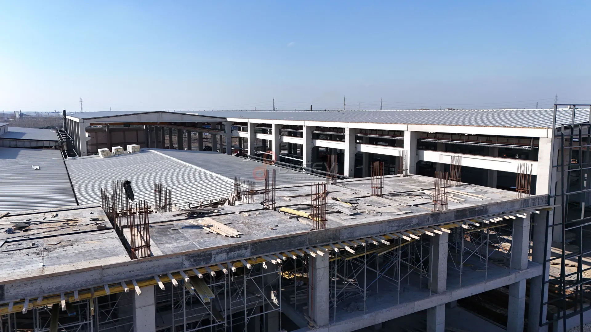 Çorlu Organize Sanayi Bölgesi (OSB) Fabrika İnşaatı ve Şantiye Süreçleri Profesyonel Drone Çekimi - 6