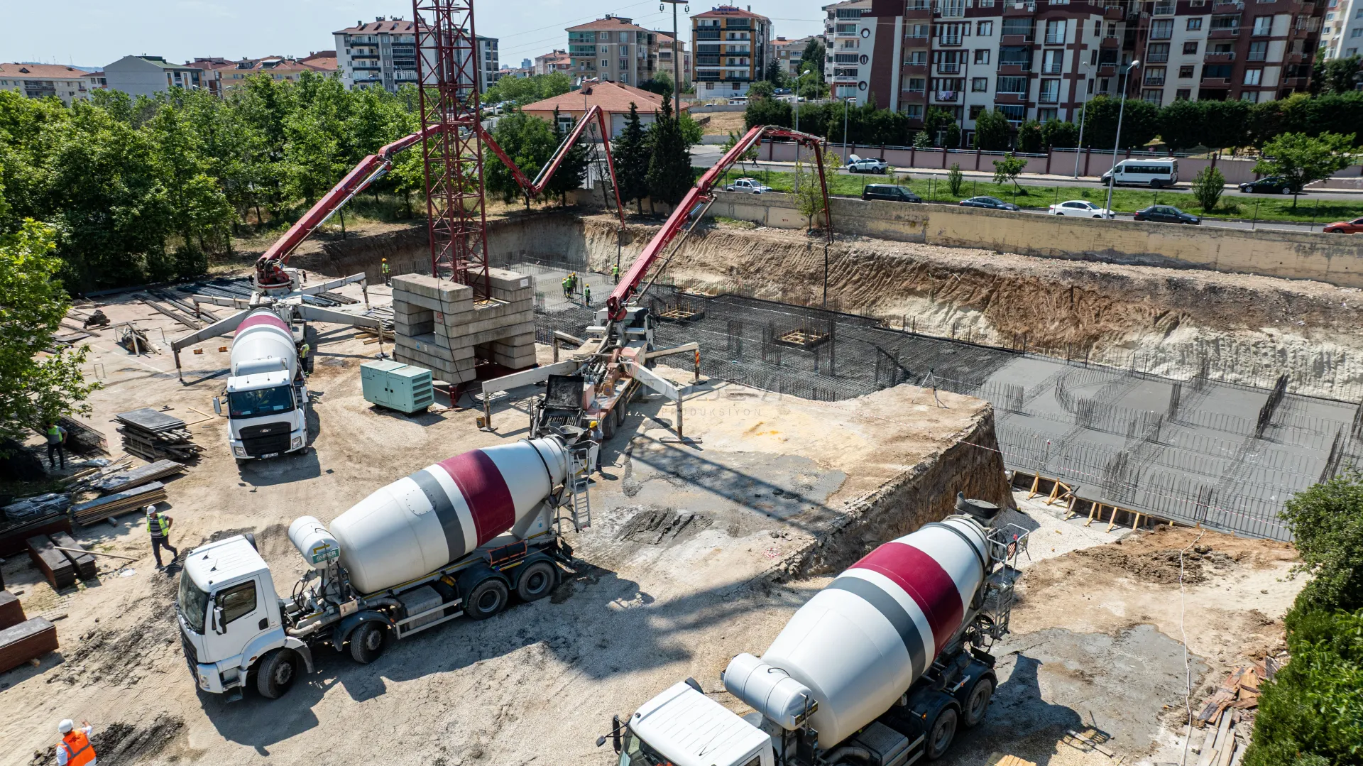 Çorlu Endüstriyel İnşaat ve Fabrika Şantiyesi Profesyonel Drone Görüntüleme ve İlerleme Takibi - 6