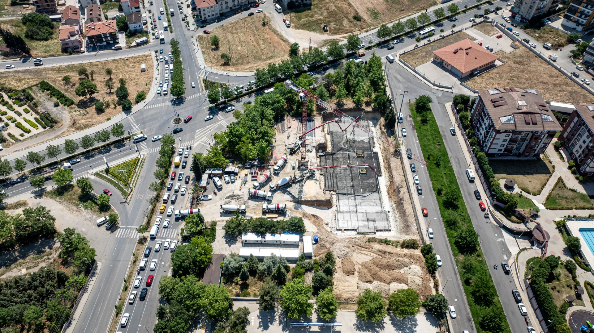 Çorlu Endüstriyel İnşaat ve Fabrika Şantiyesi Profesyonel Drone Görüntüleme ve İlerleme Takibi - 7
